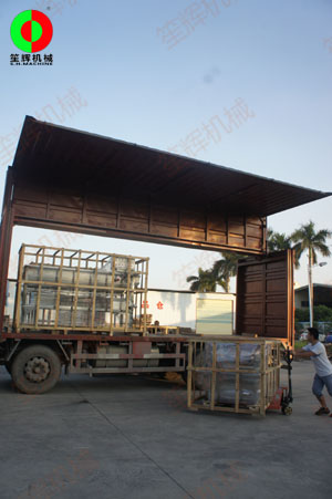 兩套渦流洗菜機發貨山東，交付客戶使用！