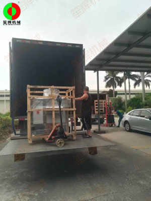 大蒜分瓣機、大蒜脫皮機等設備發貨交付客戶！