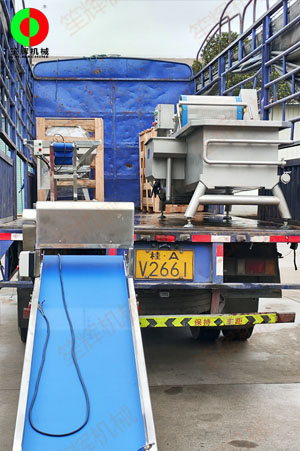 廣西黃小姐的一批中央廚房凈菜加工設備發貨交付！