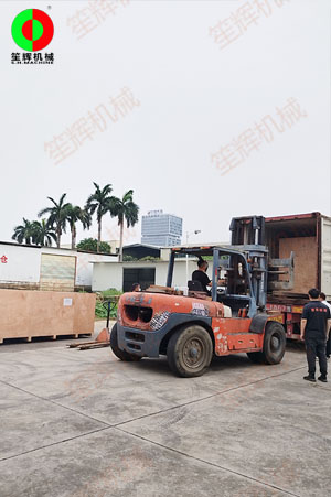 泰國客戶復購的沙拉菜清洗脫水線設備發貨交付！